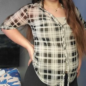 🖤FLORAL FLANNEL BLOUSE🤍